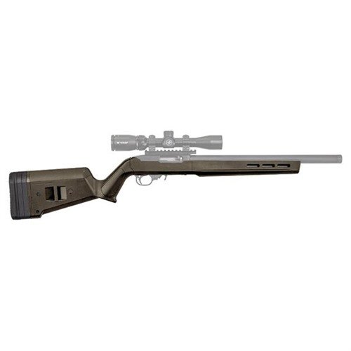 Regulowany stock MAGPUL Hunter X-22 do Ruger 10/22 oferuje wytrzymałą konstrukcję, ergonomiczną formę, regulację LOP i wiele opcji montażu akcesoriów.