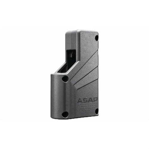 Butler Creek ASAP Universal Single-Stack Magazine Loader umożliwia szybkie ładowanie magazynków 9mm do .45 ACP w jednym ruchu, eliminując ból kciuków.