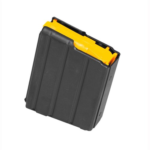 .350 Legend magazynki CMMG do AR-15, wykonane ze stali nierdzewnej, zapewniają niezawodne zasilanie i dostępne są w pojemności 5 lub 10 nabojów.