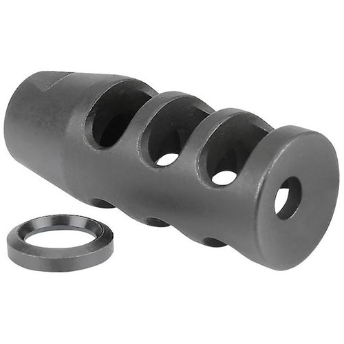 Muzzle brake AR .308 od MIDWEST INDUSTRIES znacząco redukuje podskoki, wykonany ze stali narzędziowej, z gwintem 5/8-24, z dożywotnią gwarancją.