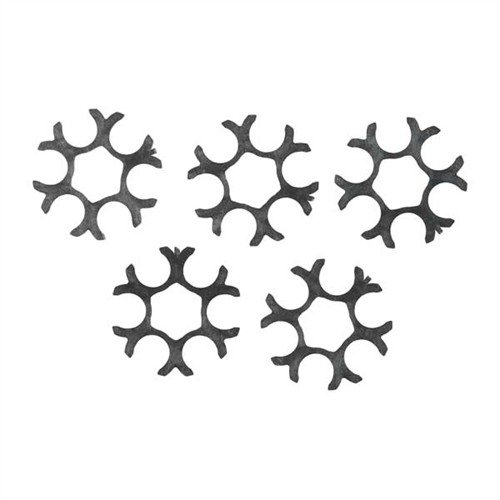Elastyczne moon clips RIMZ wykonane z polimeru hydrokarbonowego, łatwe ładowanie i rozładowanie, trwałe, nie rdzewieją, idealne do rewolwerów S&W w .45 ACP.