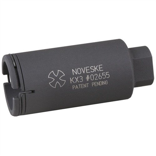 KX3 Flash Suppressor 22 cal. od Noveske Rifleworks redukuje błysk wylotowy, minimalizuje odrzut i poprawia celność w AR-15 oraz innych broniach gazowych.
