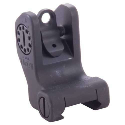 Tactical rear sight AR-15 od TROY INDUSTRIES zapewnia niezawodność, łatwą regulację i szybki dostęp, zajmując tylko 1-1/8