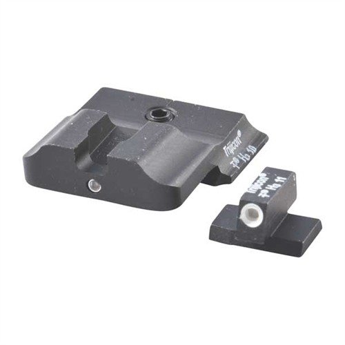 Zestaw celowników S&W M&P Tactical Night Sight zapewnia szybkie namierzanie celu dzięki stalowej konstrukcji, różnorodnym konfiguracjom i samoluminescencyjnym wkładom Tritium.