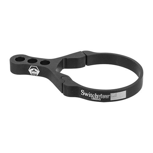 Switchview 1360SV2 to wytrzymały lewarek wykonany z aluminium 6061-T6, anodowany na czarno, idealny do szybkiej obsługi celowników optycznych.