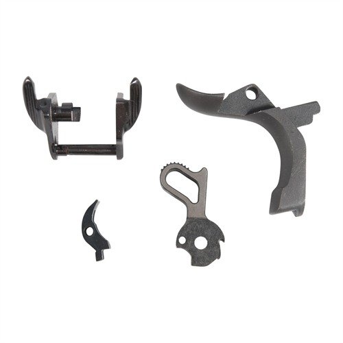 Zestaw 1911 FIRE CONTROL GROUP & SAFETY UPGRADE poprawia wydajność i bezpieczeństwo, oferując gładki spust, ambidextrous thumb safety oraz beavertail grip safety.