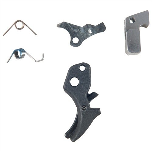 Zestaw XD ULTIMATE MATCH TARGET TRIGGER KITS skraca czas spustu do 3.5-4lbs, zapewnia szybki reset i gładki, precyzyjny spust dla modeli XD.