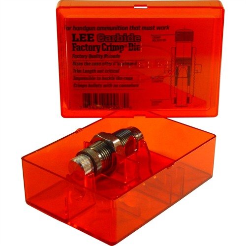 Lee Factory Crimp Die zapewnia mocny crimp, co poprawia dokładność strzałów. Pasuje do wszystkich pras 7/8