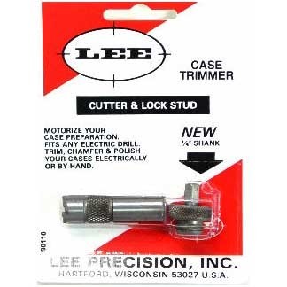 Użyj Lee Cutter & Lock Stud z Case Length Gauge i Shell Holder do precyzyjnego przycinania łuski, eliminując błędy i oszczędzając czas.