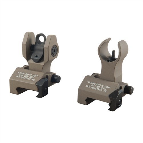 TROY INDUSTRIES AR-15  FLIP-UP HK-STYLE FRONT SIGHT SET DARK EARTH