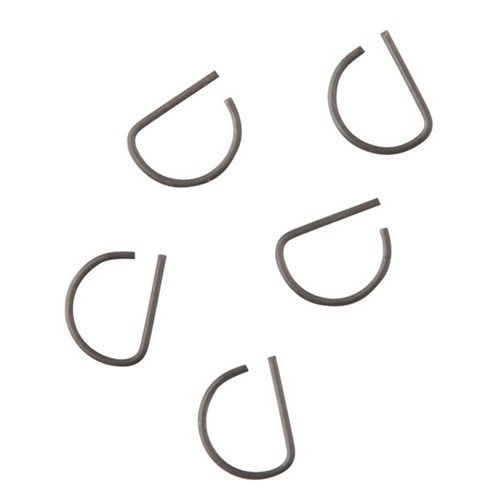 Zestaw 5 sztuk C-Clip TTI Trigger Guard wykonany z poddawanego obróbce cieplnej drutu chromowo-silikonowego, zapewnia maksymalną wytrzymałość i niezawodność.