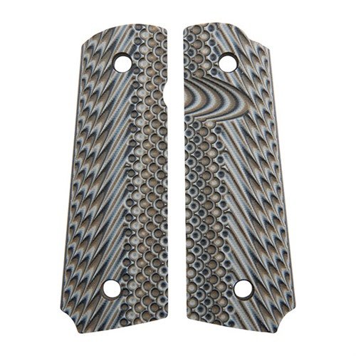 Rękojeści 1911 OPERATOR II G10 z teksturą golfową zapewniają doskonałą przyczepność, trwałość G10 i komfort użytkowania w każdych warunkach.