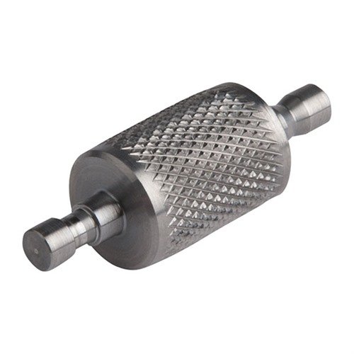 Zyskaj pewność co do swoich gniazd na spłonki dzięki Swage Gage™. Sprawdź głębokość i średnicę gniazda, aby uniknąć luzów i wadliwych łusek.