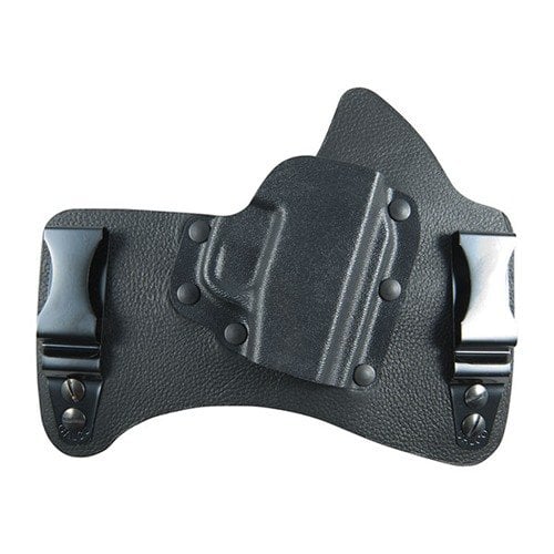 KINGTUK IWB Holster zapewnia łatwe ukrycie i komfort przez cały dzień, z wytrzymałą skórzaną osłoną i Kydex® dla pewnego chwytu broni.