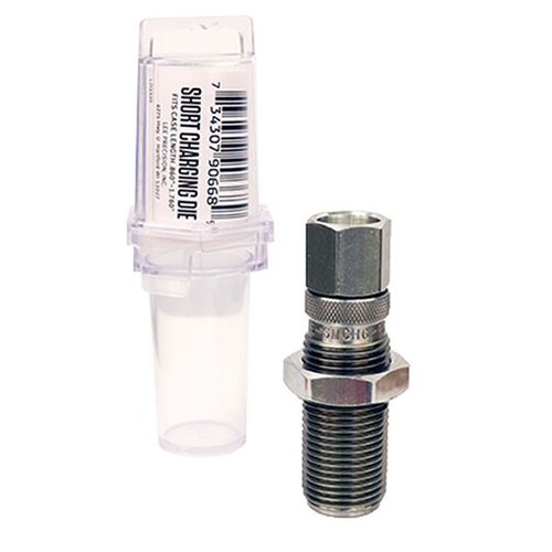 Die do ładowania Lee Rifle Charging Die umożliwia precyzyjne ładowanie małych łusków karabinowych z użyciem Auto Disk Powder Measure, bez rozszerzania wlotu.