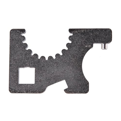 Klucz do nakrętek lufy Geissele jest kompatybilny z wszystkimi nakrętkami Geissele oraz nakrętkami HK 416 i BRN-4, zapewniając niezawodność i precyzję.