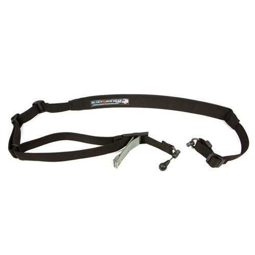 Vickers 2-TO-1 RED Swivel Sling umożliwia szybkie przełączanie między trybem 2-punktowym a 1-punktowym, zapewniając pełną regulację i komfort użytkowania.