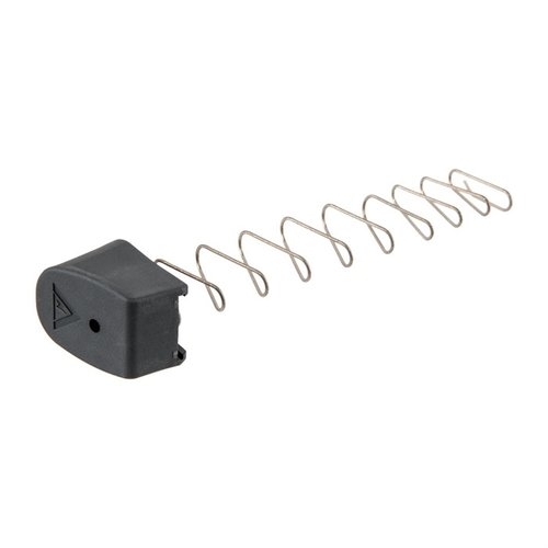 Rozszerzenie magazynka do Glock® 43 zwiększa pojemność do 8 + 1, zapewnia wygodny chwyt i zawiera wytrzymałą sprężynę ze stali nierdzewnej.