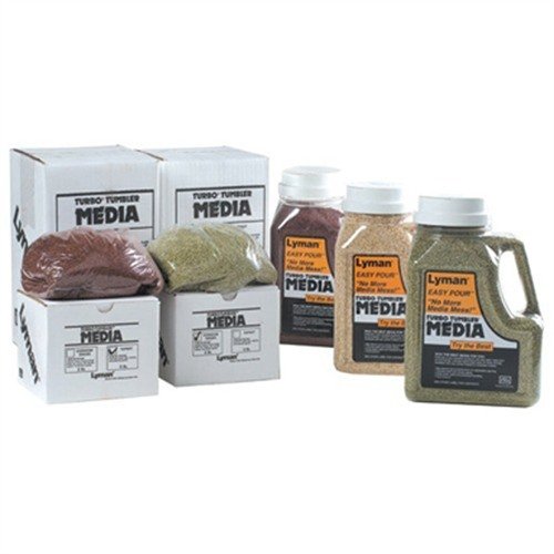 Lyman Turbo Case Cleaning Media to skuteczny wybór do czyszczenia brudnych i zmatowiałych łusek, które po kilku godzinach w Turbo Tumbler są gotowe do ponownego załadunku.