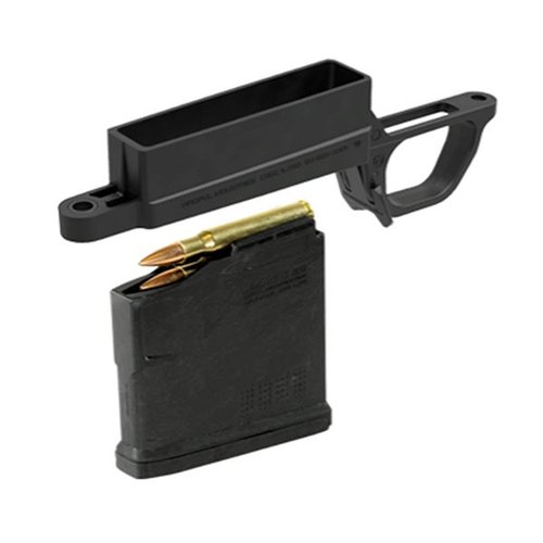 Magpul Bolt Action Magazine Well 700L Standard to łatwy w instalacji, wytrzymały magazyn na naboje AICS dla Hunter 700L, w zestawie z magazynkiem PMAG 5 AC L.