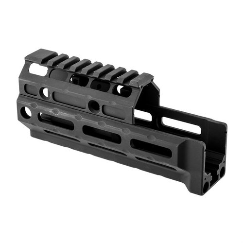 Lekki, wytrzymały handguard M-LOK AK-47 z systemem mocowania, łatwy w instalacji, z wbudowanymi gniazdami QD i 5-slotowym rail'em Picatinny.