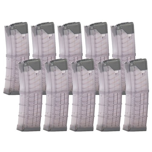 Magazynek AR-15 L5AWM 30-rd wykonany z lekkiego polimeru, odporny na ekstremalne warunki, z gładkim podawaniem amunicji i wytrzymałą konstrukcją.