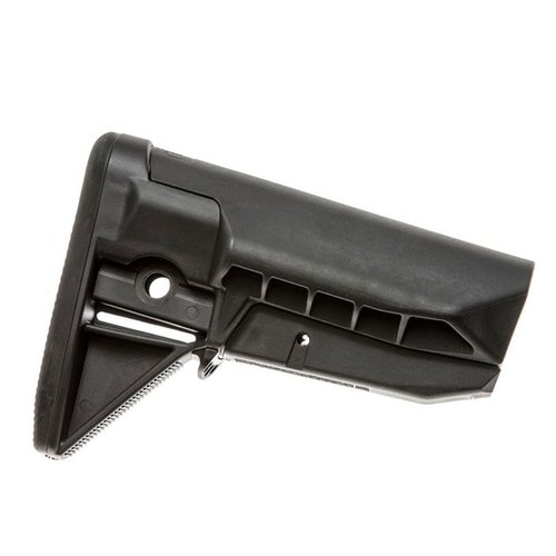 BCMGunfighter SOPMOD Stock MOD 0 oferuje doskonałe wsparcie strzeleckie, solidny system blokady, ergonomiczny pad oraz możliwość mocowania slinga.