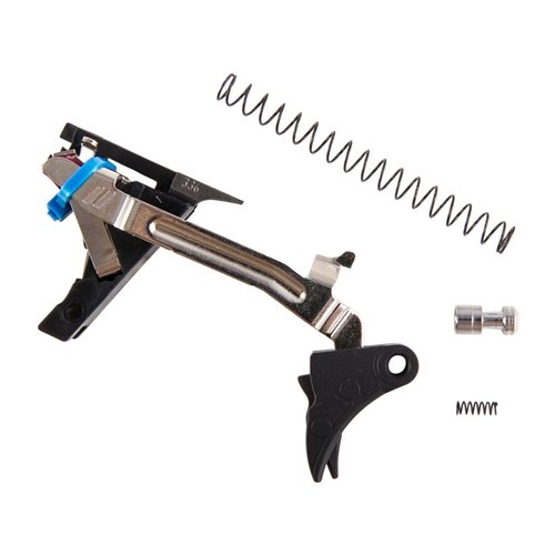 Zestaw ZEV Technologies Pro Curved Trigger Drop-In do Glock Gen 1-3 zapewnia precyzyjny, lekki spust, poprawiając kontrolę i komfort podczas strzelania.