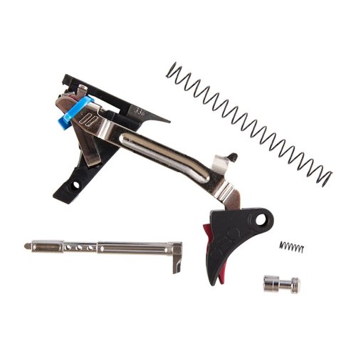 ZEV Technologies Pro Ultimate Trigger Kit do Glock® Gen 1-3 zapewnia lepszy komfort strzału, szybszy reset oraz większą precyzję, bez uszczerbku dla bezpieczeństwa.