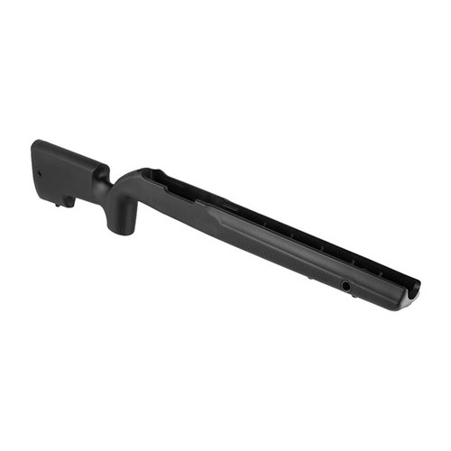 Stock TITAN 10/22™ zapewnia doskonałą stabilność i ergonomię, eliminując luz między akcją a osadą, co podnosi precyzję strzałów.