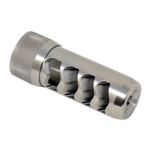 Muzzle Brake Sidewinder Magnum od AREA 419 łatwo instaluje się bez potrzeby użycia shims, zapewniając kontrolę nad odrzutem w broni magnum.