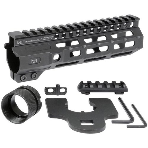 Zestaw M-LOK Free Float Handguards do AR-15 oferuje aluminiową konstrukcję, 7 rzędów punktów montażowych M-LOK oraz ciągłą szynę Picatinny.