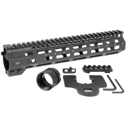 Combat M-LOK Free Float Handguard do AR-15, wykonany z aluminium, z 7 punktami M-LOK, ciągłą szyną Picatinny i szybkozłączami, idealny do personalizacji.