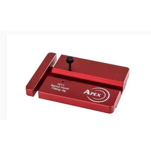 Jig do dopasowywania lufy 1911 od Apex Tactical ułatwia precyzyjne dopasowanie lufy do suwadła, akceptując wszystkie lufy, w tym bull barrels.