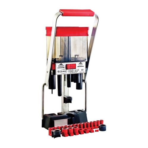 Kompletny zestaw do reloading 12GA z 24 bushings do śrutu i prochu. Obsługuje naboje 2 3/4