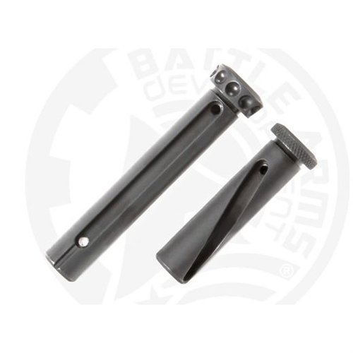 Zestaw Enhanced Pin Set (BAD-EPS) do karabinów AR308, z ulepszonymi pinami, niskoprofilowym designem, kompatybilnością z ambidextrous safety i ergonomicznymi końcówkami.
