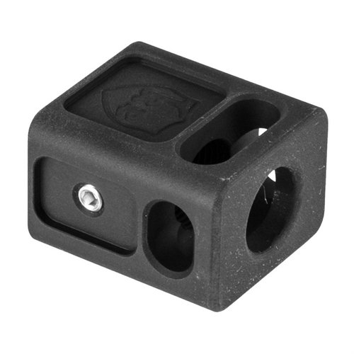 KE Arms Carry Comp znacznie redukuje odrzut i przechylenie lufy, poprawiając kontrolę i celność strzałów w pistoletach Glock® 9mm.