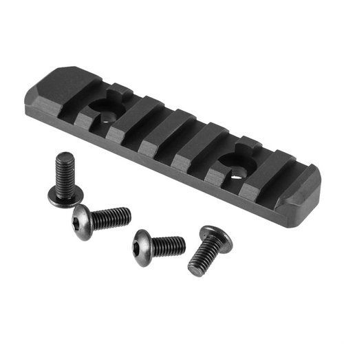 Aluminiowy MOE Picatinny Rail umożliwia łatwe mocowanie akcesoriów na Whiskey-3 i X-ray chassis, waży tylko 1oz i pasuje do różnych konfiguracji.