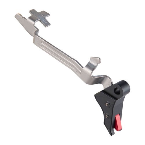 TAC Trigger do Glock® Gen 5 to płaski, łatwy w montażu spust wykonany z 7075-T6, redukujący pre-travel o 20% i zapewniający czysty, wyraźny strzał.