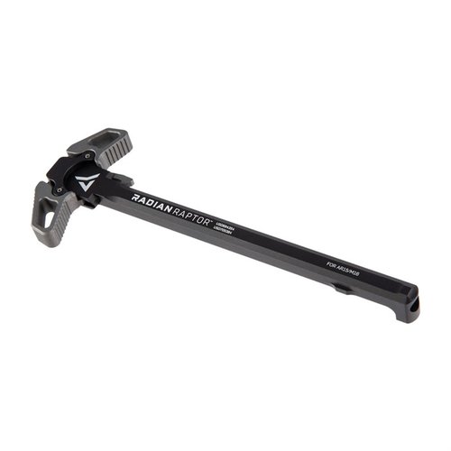 Ambidextrous Raptor Charging Handle z Talon Safety poprawia kontrolę nad AR-15, wykonany z aluminium 7075, z możliwością wyboru kąta 90° lub 45°.