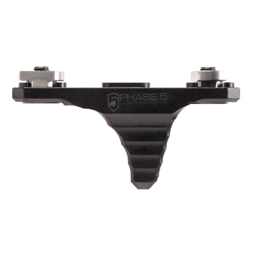 Mini Hand Stop Phase 5 to lekki uchwyt z systemem M-LOK, który poprawia indeksowanie ręki wspierającej, umożliwiając wygodny chwyt pchający lub ciągnący.