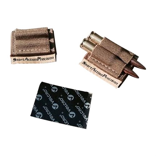 Utrzymaj dodatkowe dwa naboje w zasięgu ręki dzięki uchwytowi SAP Two Rounder, który łatwo przymocujesz do większości karabinów za pomocą Velcro.