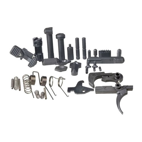 Zestaw AR Enhanced Lower Receiver Parts Kit od Strike Industries to idealne rozwiązanie dla AR15, oferujące lepszą jakość i precyzyjny spust 4,5-5,5 lb.