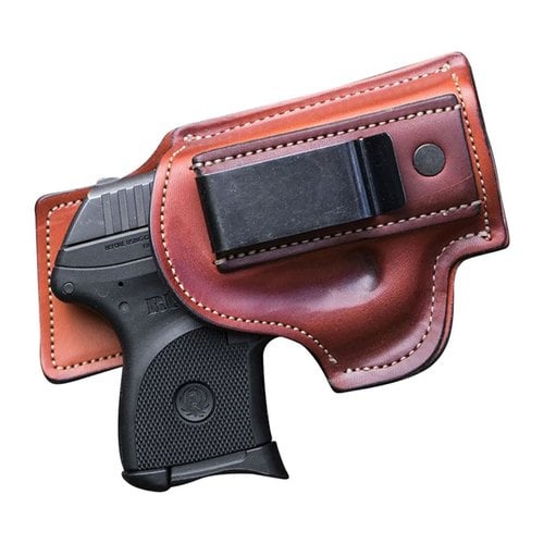 Jednokomorowy holster IWB wykonany z 100% prawdziwej skóry bydlęcej, zapewnia wygodę noszenia i pasuje do wielu modeli broni, w tym S&W M&P Bodyguard.