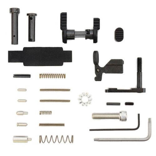 Zestaw AR-15 Stainless Lower Parts Kit od Armaspec, wykonany ze stali nierdzewnej, oferuje wysokiej jakości komponenty i oszczędności na niepotrzebnych częściach.