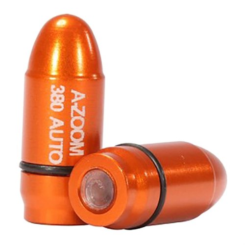 AMMO SNAP CAP DUMMY ROUNDS 380 AUTO 2PK to doskonałe narzędzie do ćwiczenia ładowania, rozładowania i strzelania na sucho, poprawiające umiejętności strzeleckie.