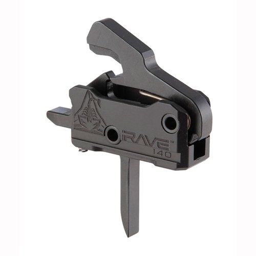 RA-140 RAVE SUPER SPORTING TRIGGER to niezawodny spust o wadze 3,5 lb, łatwy w instalacji, dostępny z płaską lub zakrzywioną dźwignią, idealny do AR.