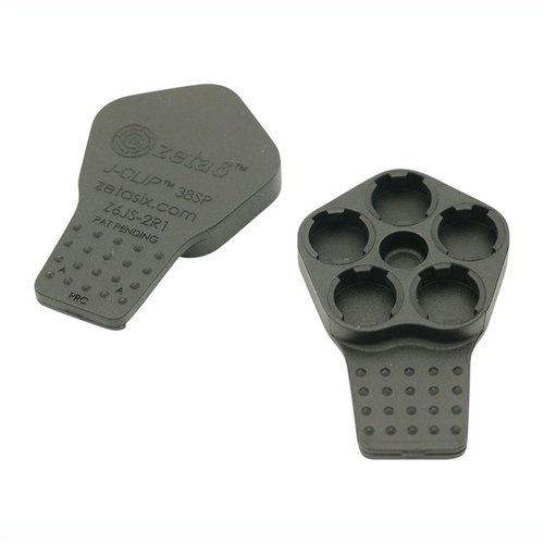 J-CLIP™ Speedloader do rewolwerów 5-strzałowych J-Frame zapewnia szybkie ładowanie, pasuje do S&W, Taurus, Rossi i jest wykonany z trwałego poliuretanu.