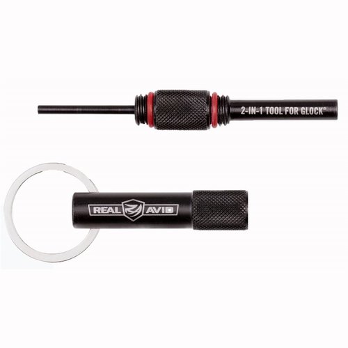 Narzędzie 2-w-1 dla właścicieli Glocka umożliwia demontaż broni oraz wymianę celowników, a także pełni funkcję breloczka, idealne w każdej sytuacji.