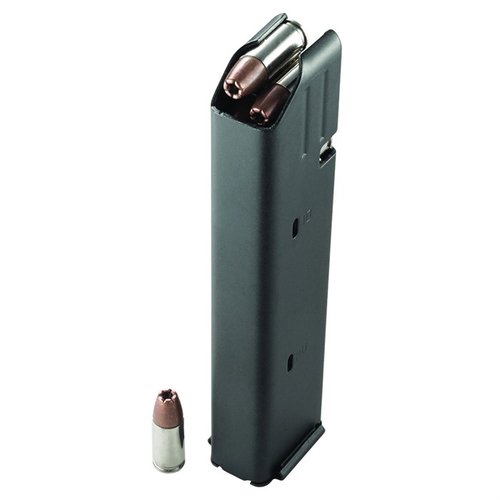 Magazynek AR-15 DURAMAG SS™ 9mm wykonany ze stali nierdzewnej, z systemem EverFlex™ i Advanced Geometry Follower™, zapewnia niezawodne ładowanie i szeroką kompatybilność amunicji.